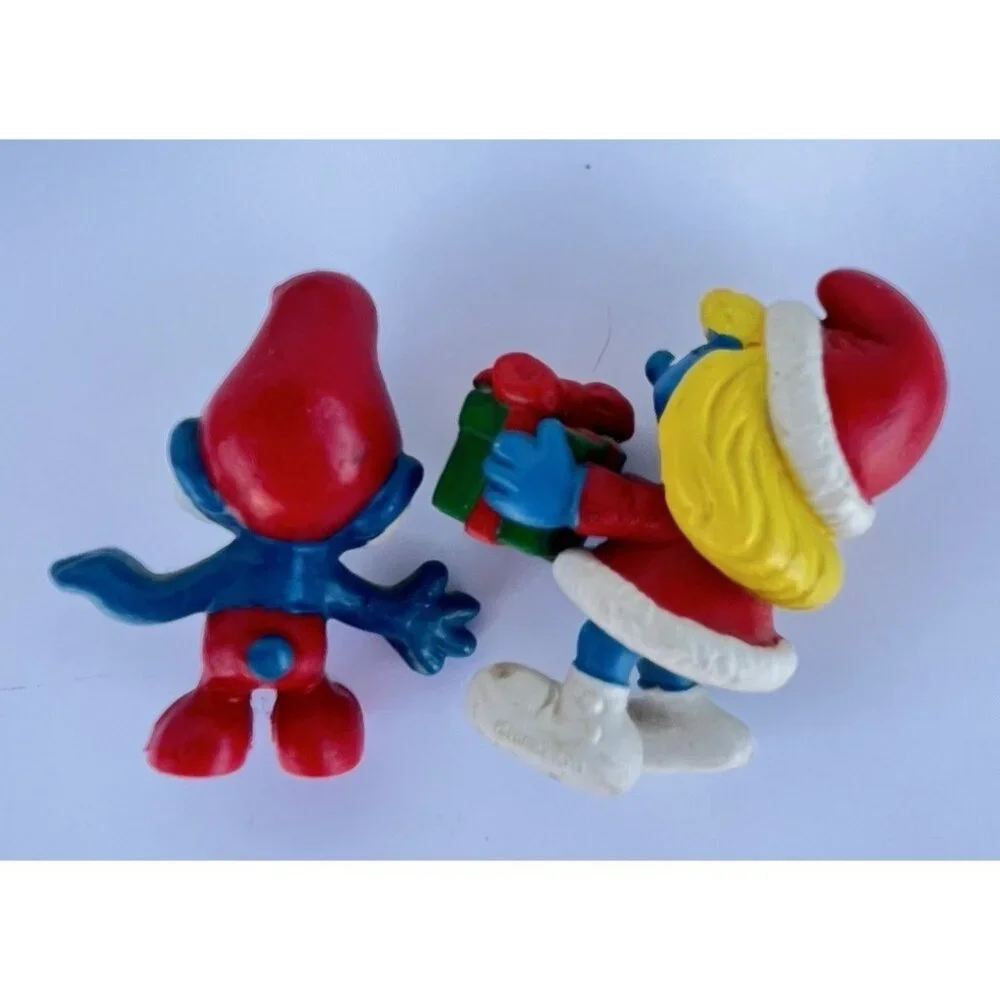 Smurfs Vintage Figure set of 8 Peyo Schleich Bully